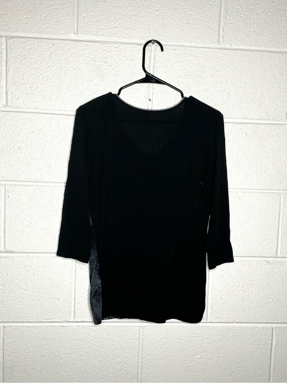 < Skinny Minnie Y2K Black & Beige Mixed Pattern Top Goth Whimsigoth > - Picture 3 of 3